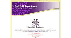 Desktop Screenshot of dutchhollowacres.com