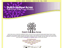 Tablet Screenshot of dutchhollowacres.com